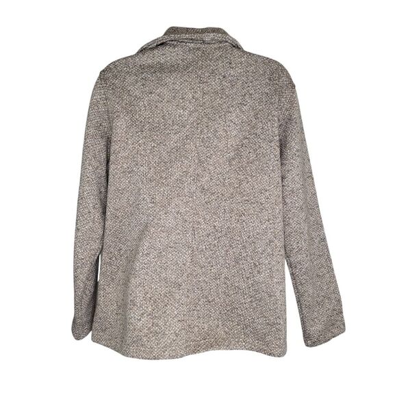 Lands' End asymmetric moto knit jacket size M/P (10-12) medium petite - Picture 2 of 8